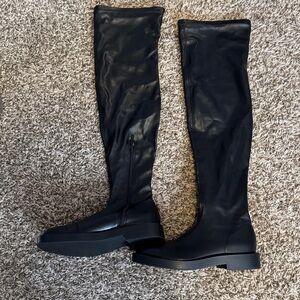 Zara Black Over-the-Knee Boots